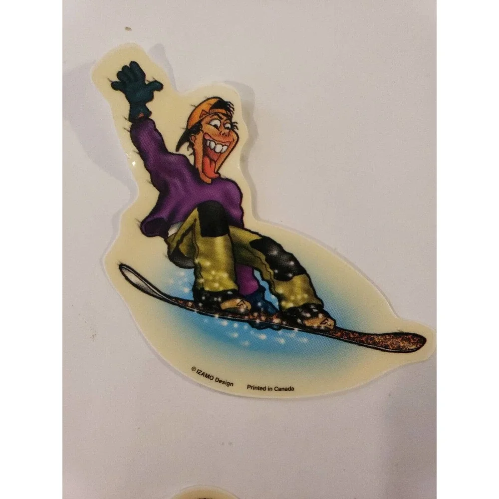 90s y2k Vintage Izamo skateboard Sports Vending Machine Stickers Full Set Of 9